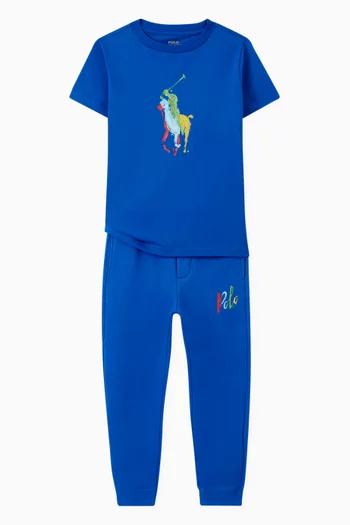 Logo Pants in Cotton-blend