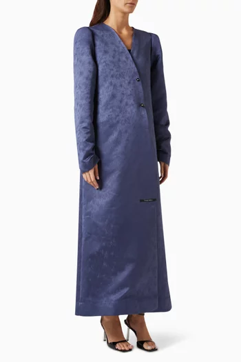 Royal Textured Abaya in Silk Jacquard