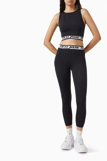 Logo Tape Leggings in Tech-lycra