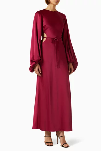Esme Cut-out Maxi Dress in Viscose-rayon