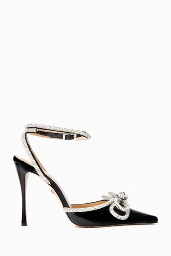 Double Bow 110 Pumps in Patent Leather