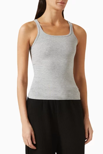 Square Neck Baby Tank Top in Cotton-blend