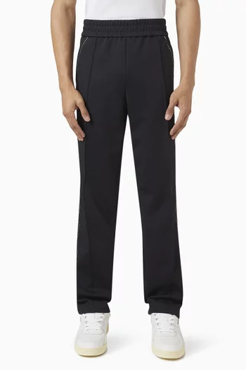 Studded Monogram Track Pants in Jersey