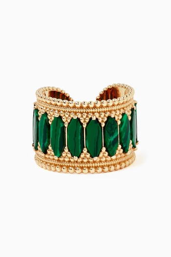 Baalbeck In Color Malachite Pinky Ring in 18kt Gold