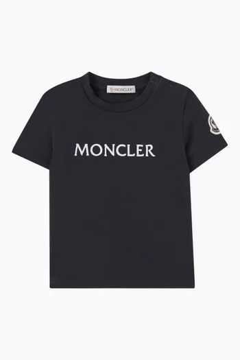 Embroidered Logo T-shirt in Cotton Jersey