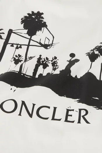 Basketball Logo T-shirt in Cotton