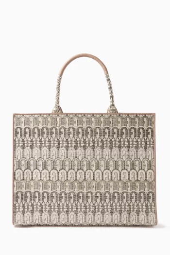 Furla Opportunity Tote Bag in Jacquard Fabric