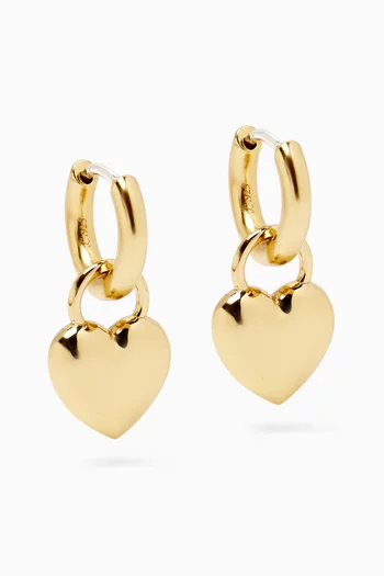 Mini Amorina Earrings in 14kt Gold-plated Brass