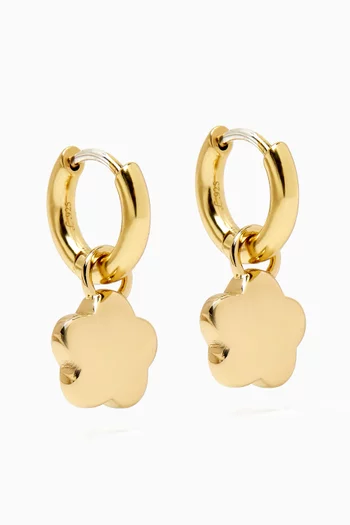 Mini Fiorella Earrings in 14kt Gold-plated Brass