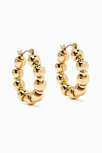 Maremma Hoop Earrings in 14kt Gold-plated Brass