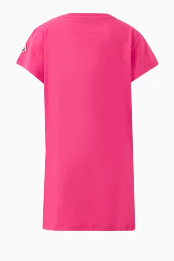 Logo Lace Dress in Cotton