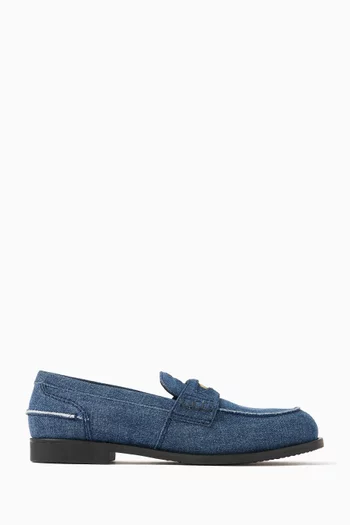 Penny Loafers in Denim