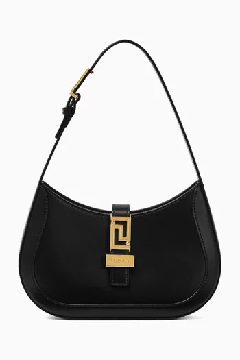 Small Greca Goddess Bag in Leather