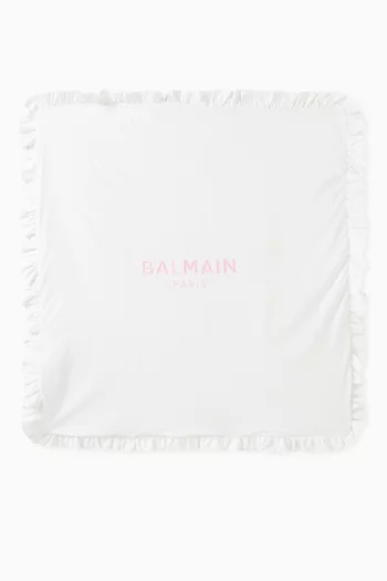 Logo Blanket in Cotton