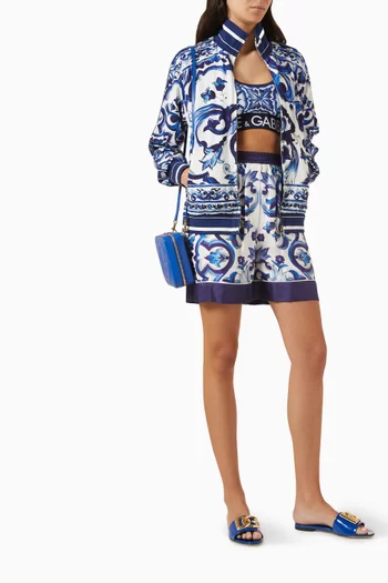 Majolica Print Sports Top in Jersey