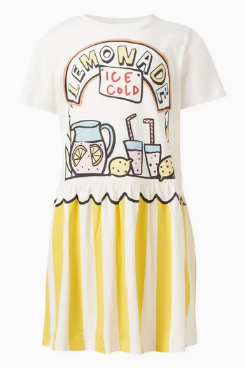 Lemonade Stand Print Dress in Cotton