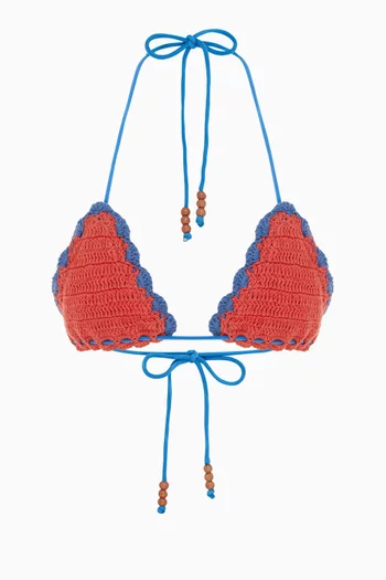 The Crochet Tri Bikini Top