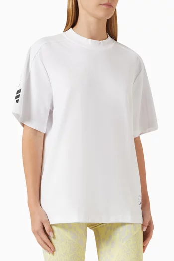 x Stella McCartney Loose-fit T-shirt in Organic Cotton-blend