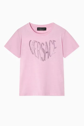 Crystal Logo T-shirt in Cotton