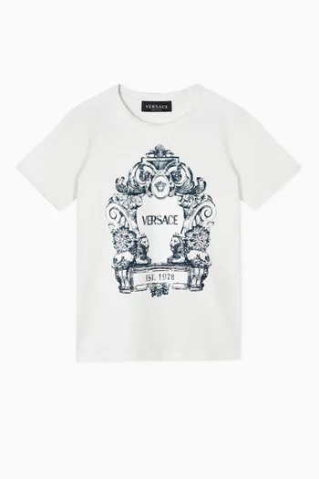 Logo Cartouche T-shirt in Cotton