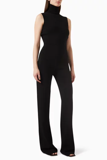 Gijon High-neck Jumpsuit in Rayon