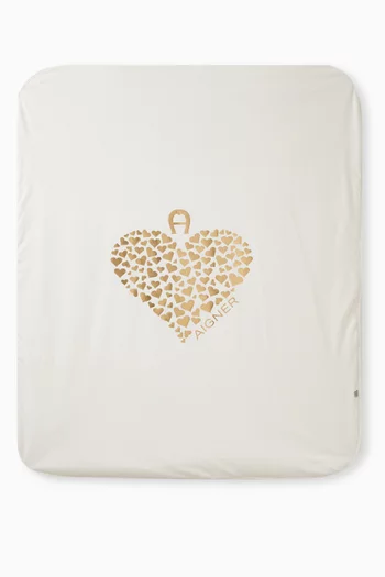 Foil Logo Baby Blanket in Pima Cotton