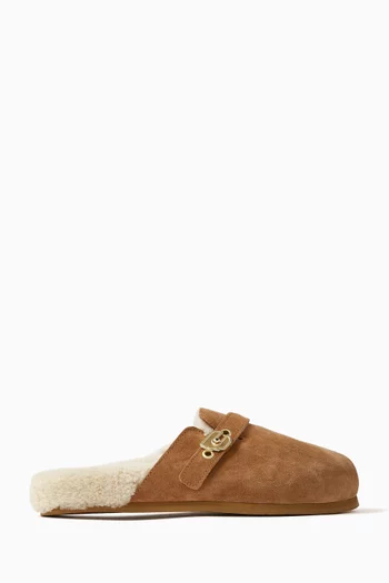 Vasilitsa Loafers in Leather & Shearling