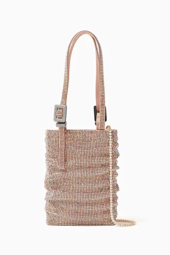 Small Lollo La Petite Top-handle Bag in Crystal Mesh