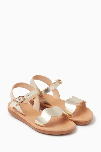 Little Ostrako Soft Sandals in Leather