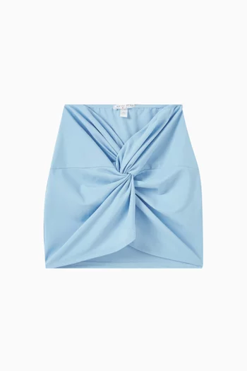 Roli Twist-front Mini Skirt
