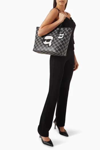 Large K/Ikonik 2  Tote Bag in Faux Leather