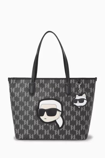 Large K/Ikonik 2  Tote Bag in Faux Leather