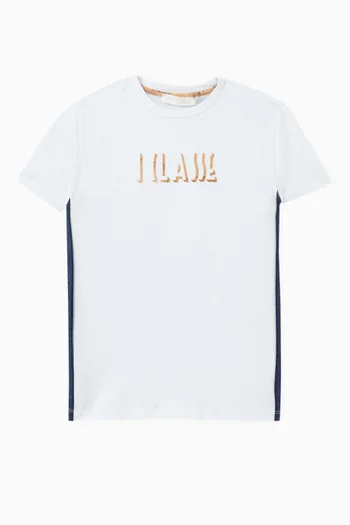 Short-sleeved T-shirt in Cotton