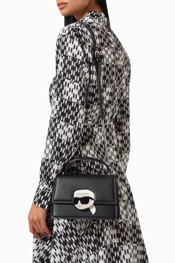 K/Ikonik Top Handle Bag in Leather
