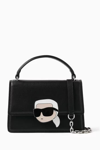 K/Ikonik Top Handle Bag in Leather