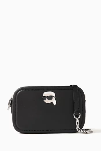 K/Ikonik Pin Camera Bag in Leather