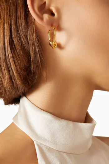 Freedom To Imagine II Hoop Earrings in Gold Vermeil