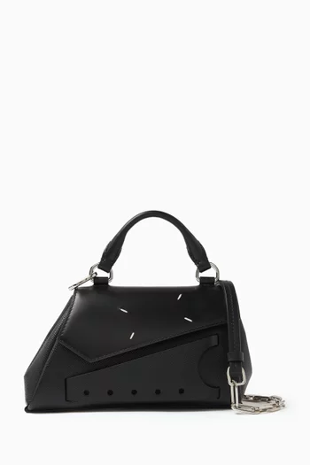 Snatched Asymmetric Micro Handbag in Leather