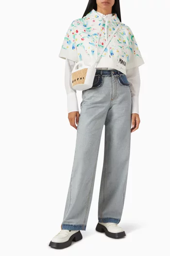 Inside-out Carrot-fit Jeans in Denim