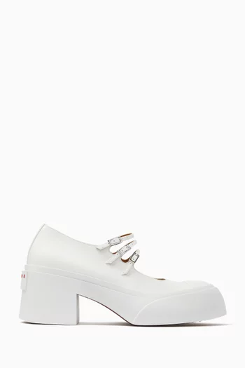Pablo Triple-buckle Mary Jane Sandals in Leather
