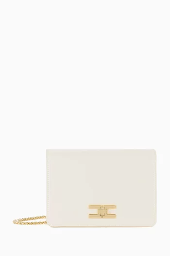 Gold-tone Logo Plaque Shoulder Bag
