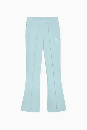 Flared Pants in Cotton Blend