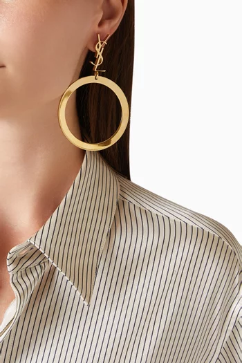 Cassandre Hoop Earrings in Metal