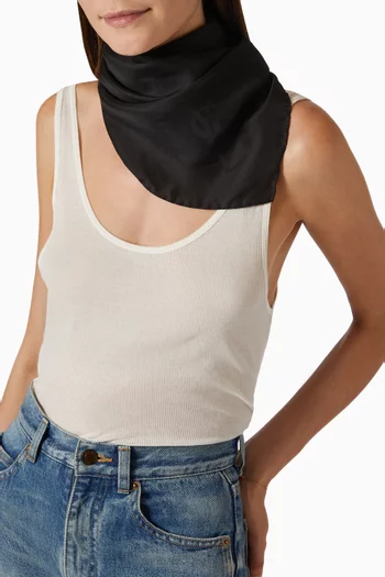 Cassandre Square Scarf in Silk Charmeuse