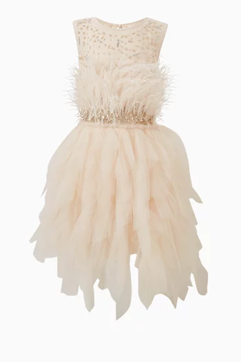 Snow Princess Tutu Dress in Cotton & Nylon