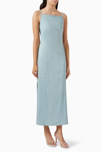 Kabala Maxi Dress in Linen-blend
