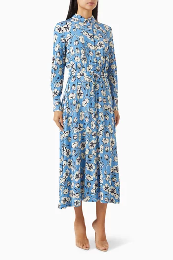 Pluto Printed Maxi Dress in Jersey