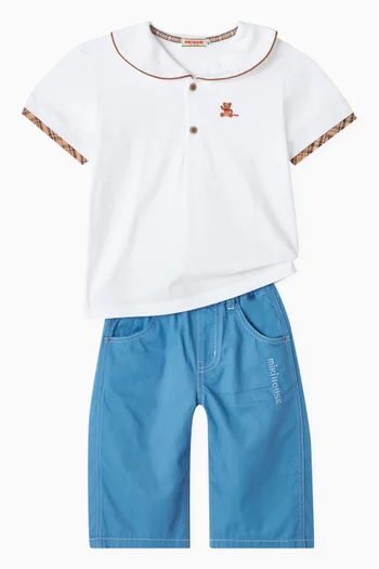 Sailor Collar T-shirt in Cotton