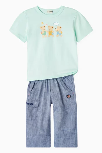 Relaxed Pants in Cotton