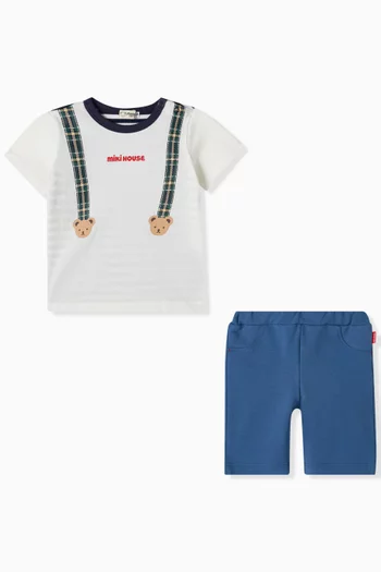 T-shirt & Shorts Set in Cotton